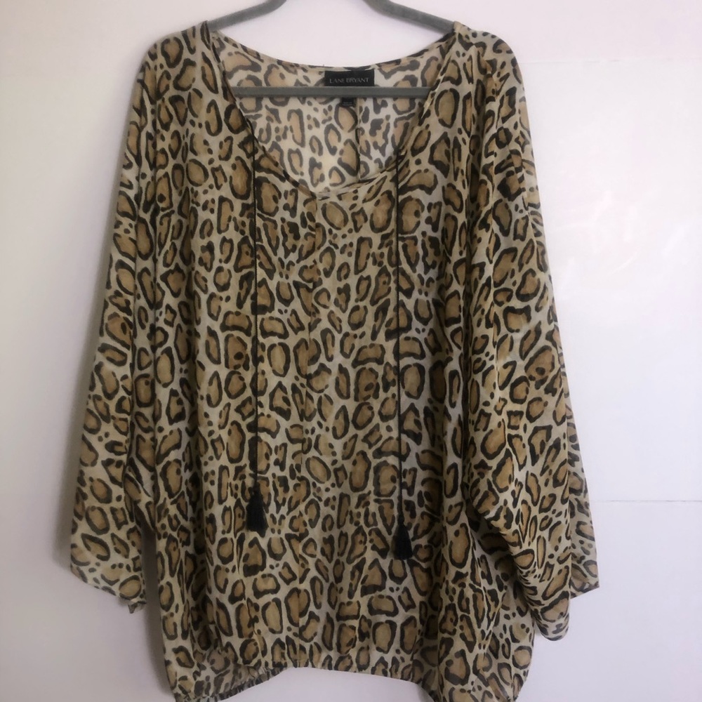 Lane Bryan Leopard blouse